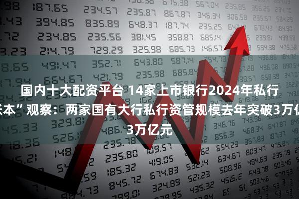 国内十大配资平台 14家上市银行2024年私行“账本”观察：两家国有大行私行资管规模去年突破3万亿元